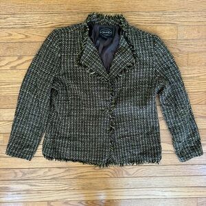 Selene Sport Brown and Green Tweed Blazer